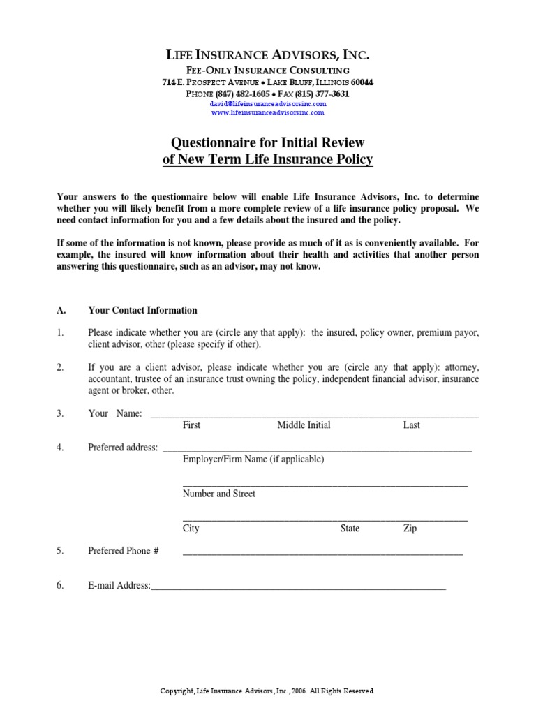 Question For Term Insurance | PDF | Life Insurance | Insurance