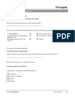 Ficha de Avaliação LP - Fev - 4º Ano PDF
