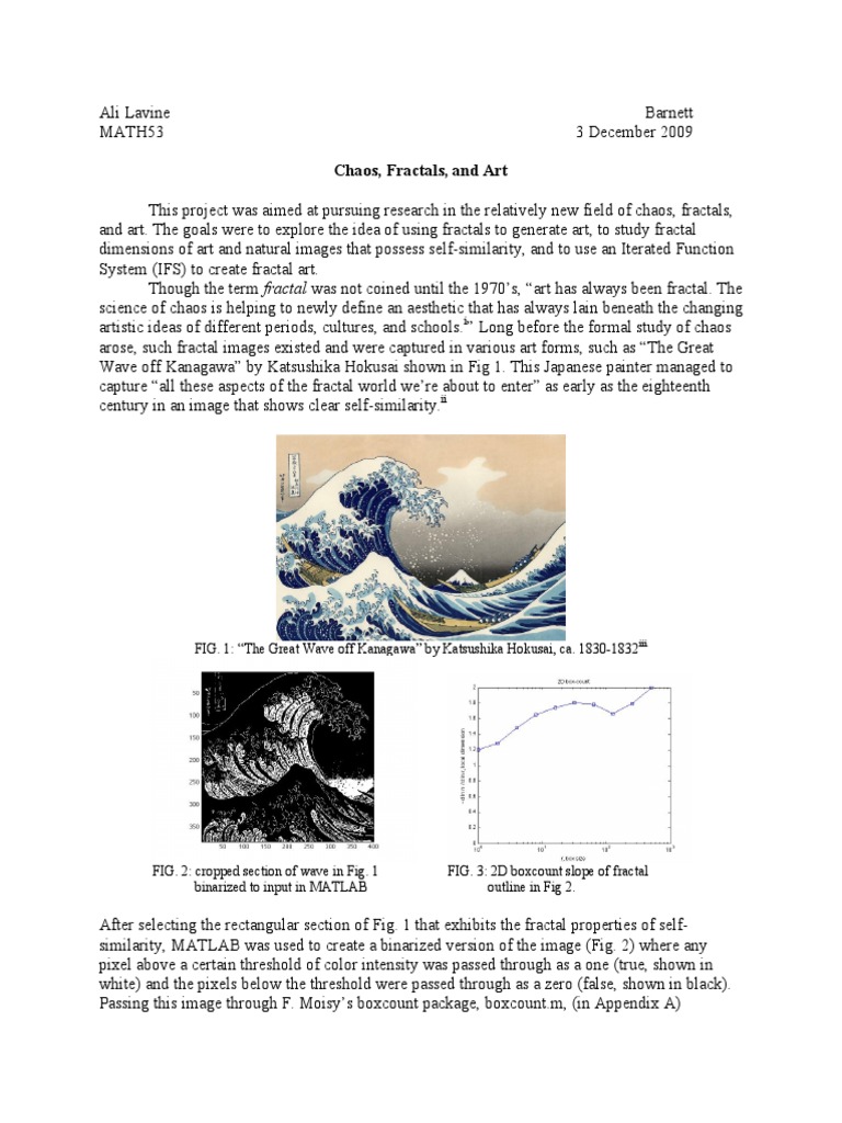 Chaos Fractals And Art Exploring Self Similarity In Nature And Works