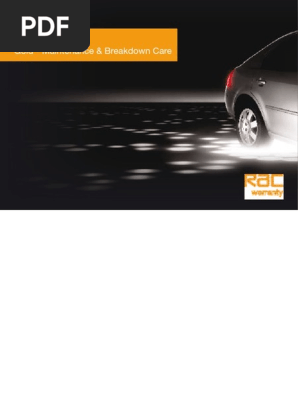 RAC Gold Warranty Booklet