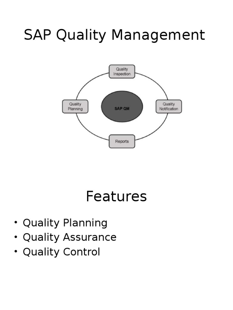 SAP Quality Management Overview | PDF | Business | Computers