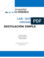 Informe 5 Destilacion Simple