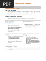 Unit Outline Template