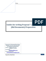 How Can We Write A Proffesional Proposal Bid Documents1