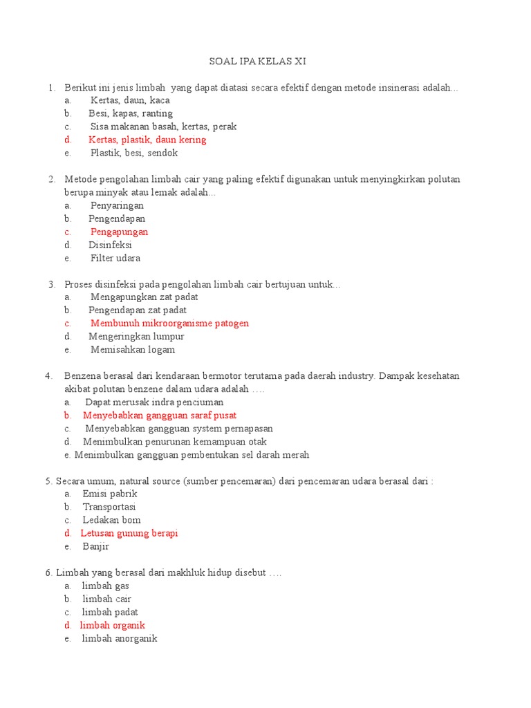 Limbah Yang Berasal Dari Makhluk Hidup Bersama