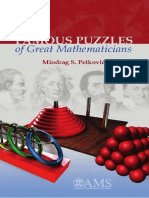 FAMOUS PUZZLES of Great Mathematicians