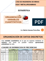 Organización de datos estadísticos