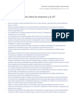 Preguntas y Respuestas Sobre Las Empresas y La SST