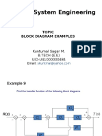 Block Diagram Transfer Function Examples