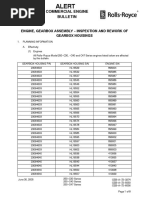 Commercial Engine Bulletin: Engine, Gearbox Assembly - Inspection and Rework of Gearbox Housings