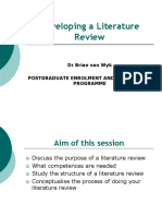 Developing a Literature Review