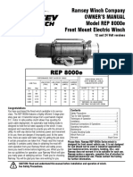 REP 8000e: Ramsey Winch Company Owner'S Manual Model REP 8000e Front Mount Electric Winch