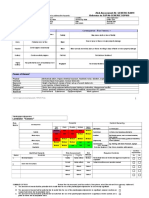 Risk Assessment Form: Risk Assessment No GENERIC RA019 Reference To SOP No GENERIC SOP019