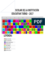 Horario Escolar de La Institución Educativa Tuñad