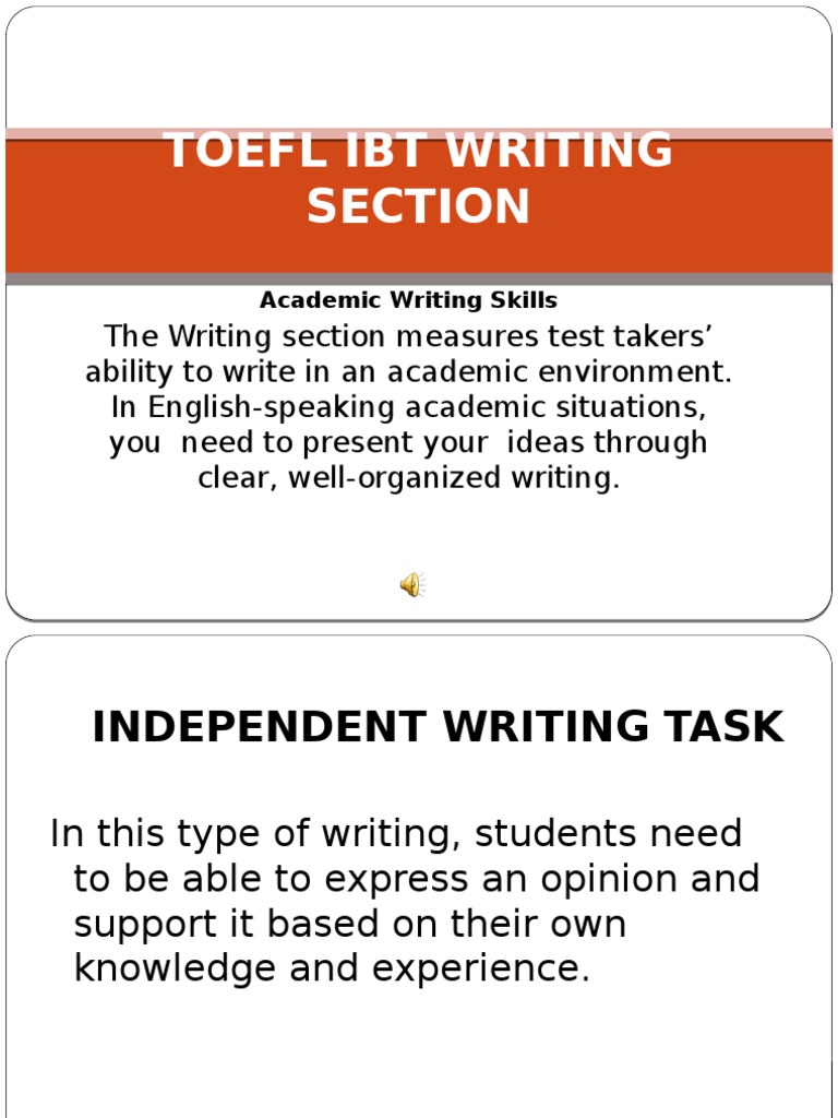 toefl ibt writing sample essays pdf