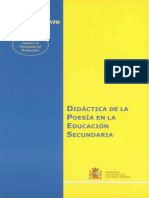 Didactica de La Poesia PDF