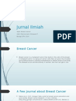 Jurnal Ilmiah: Topik: Breast Cancer Oleh: Patricia Karin Himawan P. Biologi Off H 2014