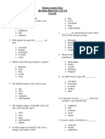 1314 Level E Science Revision Sheet Questions CAT1.2