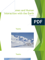 biomes and human interaction with the earth