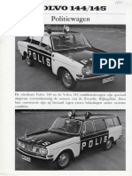 Volvo 144-145 Polis Politie Brochure '71.