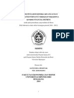 Analisis Kinerja Keuangan Dan Corporate Governance Terhadap Terjadinya Kondisi Finansial Distress