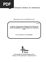 Sistema de Gestão de Qualidade - Construção