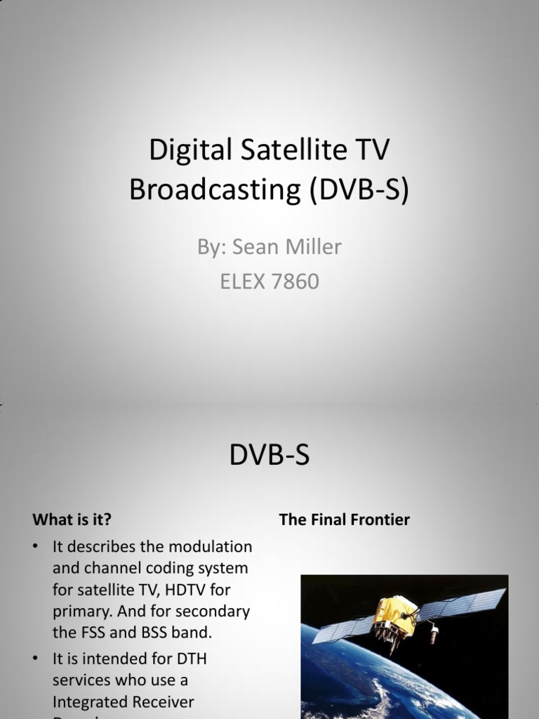 DVB-S and DVB-S2 Standards Overview | PDF | Forward Error Correction ...
