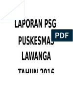 Laporan PSG Puskesmas Lawanga TAHUN 2016