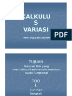 Kalkulus Variasi (Dinamika Fluida)