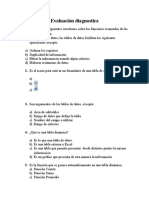 Evaluación Diagnosticaa