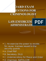 Board Exam Questions For Criminologist