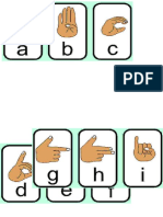 Alfabeto en Lenguaje de Señas