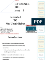 The Osi Reference Model Assignment 1 Submitted TO MR: Umair Babar