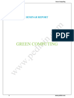 Green Computing Seminar Report