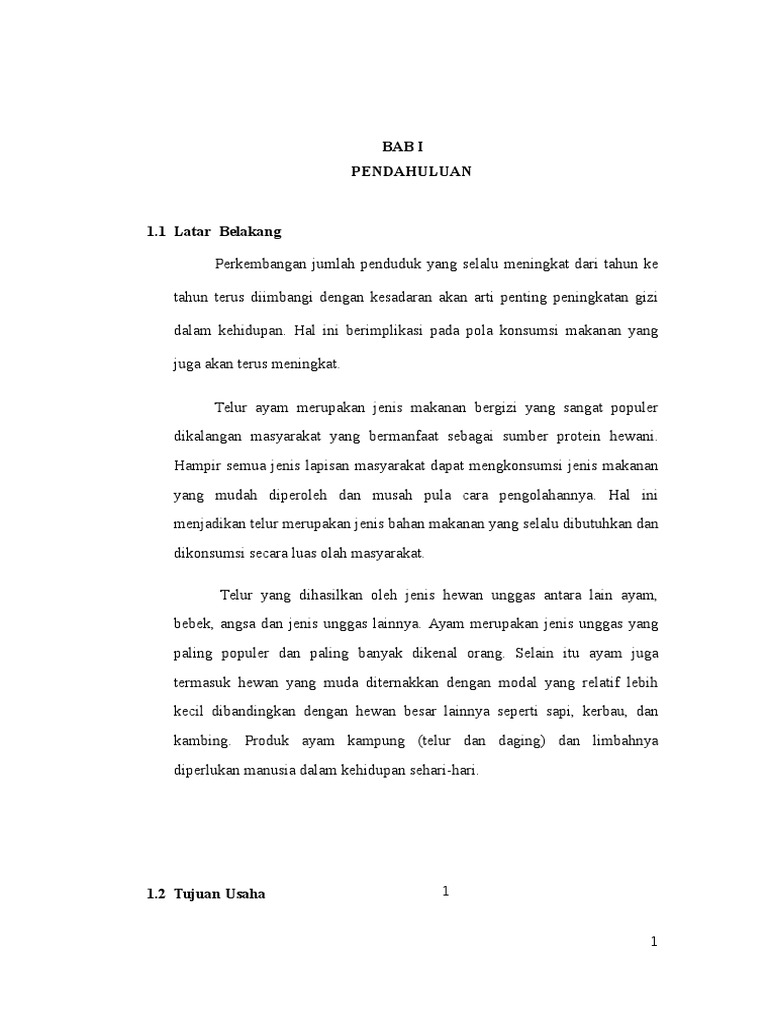 Proposal Usaha Ayam Petelur1 PDF