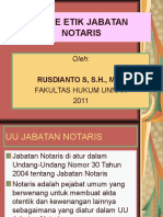 Kode Etik Notaris Indonesia