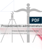 Procedimiento Administrativo: El Derecho Administrativo y Las Secretarías de Estado