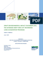 Draft Environmental Impact Statement For The Extended New York City Land Acquisition Program