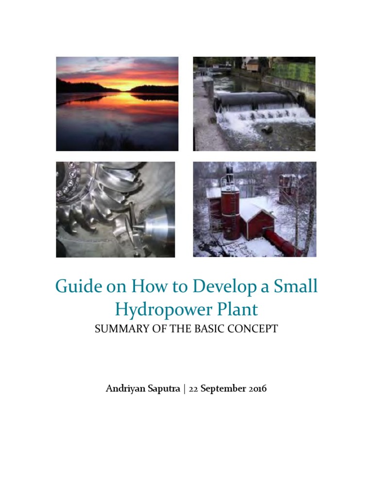 Small Hydropower Plant Development Guide | PDF | Dam | Reynolds Number