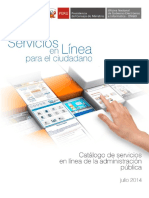 Catalogo de Servicios en Linea de La Administracion Publica