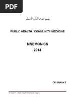 Download Public Health and Community Medicine Mnemonics by Sara  SN342782731 doc pdf