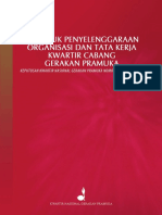 Petunjuk Penyelenggaraan Organisasi Dan Tata Kerja Kwartir Cabang Gerakan Pramuka1