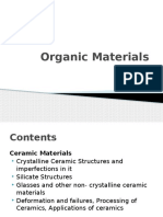 Organic Materials Guide: Ceramics Properties and Processing