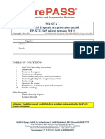 Manual Firepass Hypoxic Air Generator Model Fp-Scu-145 (Silent Version 2012)