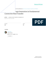 A Study of Entropy Generation in Fundamental Convective Heat Transfer PDF