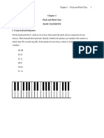 I. Using Keyboard Diagrams: Pitch and Pitch Class Basic Elements