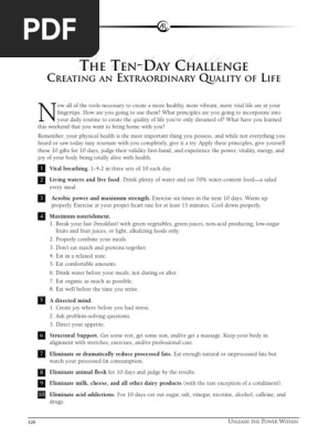 Day challenge robbins 10 tony Tony Robbins