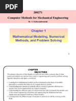 Computer Methods For Mechanical Engineering: Mathematical Modeling, Numerical Methods, and Problem Solving