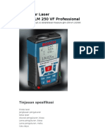 Pengukur Laser Bosch GLM 250 VF Professional: Tinjauan Spesifikasi