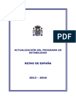 Programa de Estabilidad 2013-2016